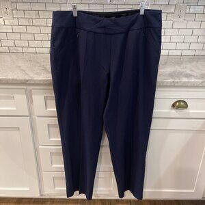 Investments Pants Womens 18W Blue Designer Classic Straight Leg 30 Inch Inseam